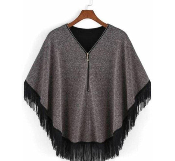 Eagle Zipper Cape Poncho