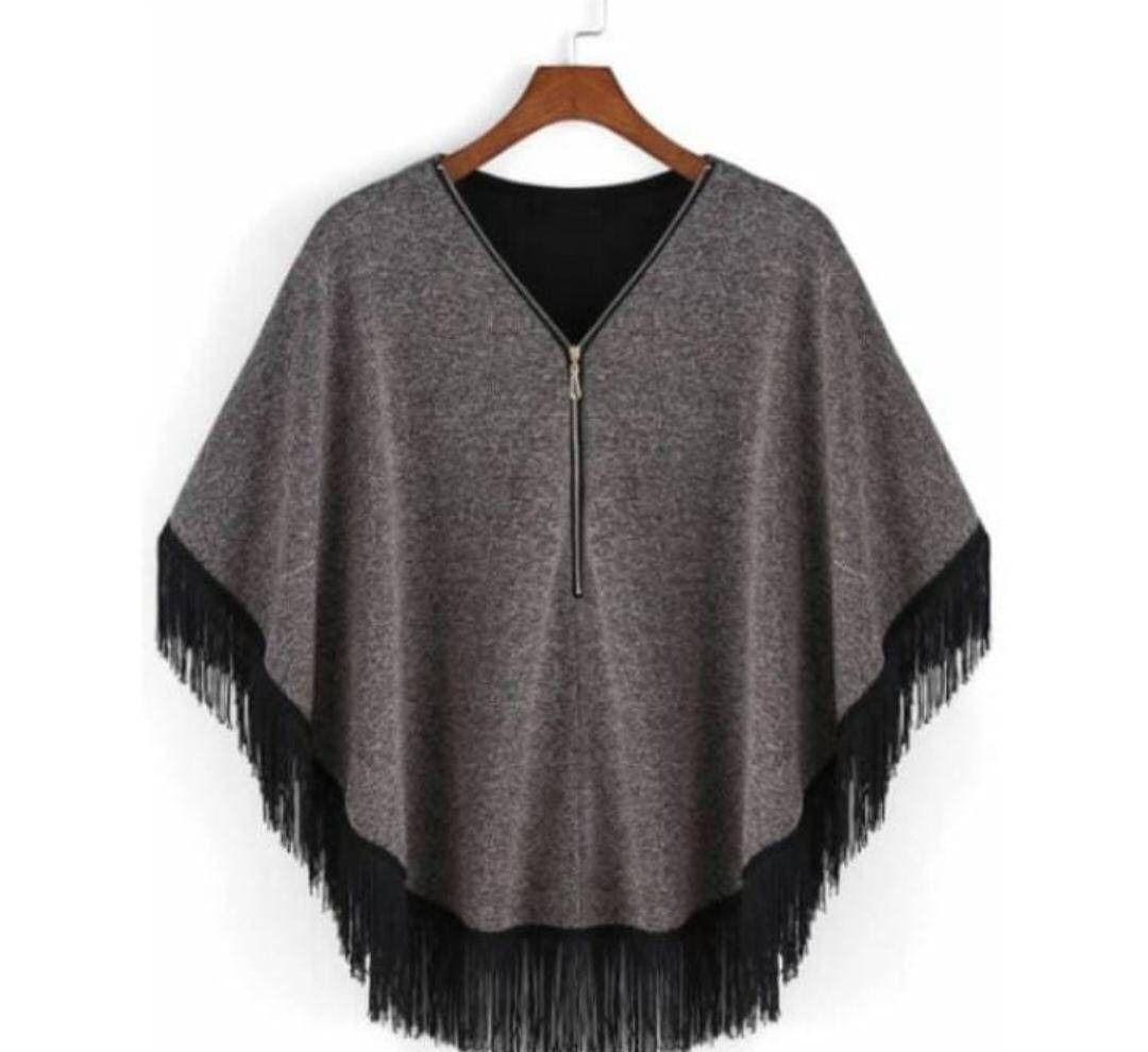 Eagle Zipper Cape Poncho