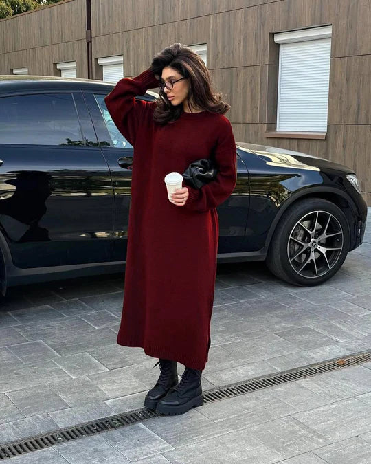 OVERSIZED COMFY BALLOON MAXI DRESS